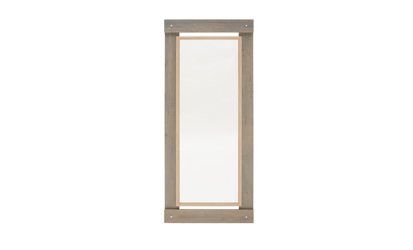 Gray Layers Leaner Mirror